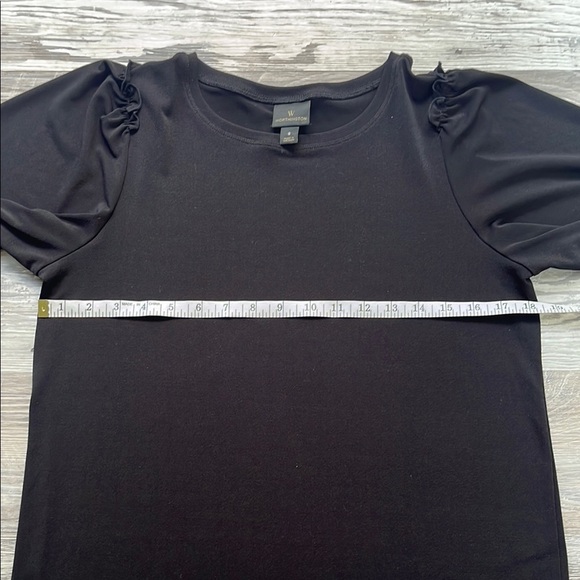 Worthington Black Short Sleeve Tee Classic Style sizes small - Picture 4 of 5